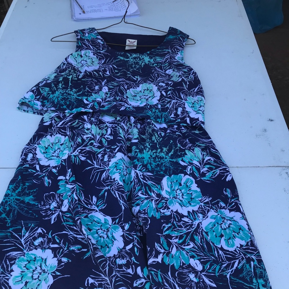 Blue Floral Sun Dress